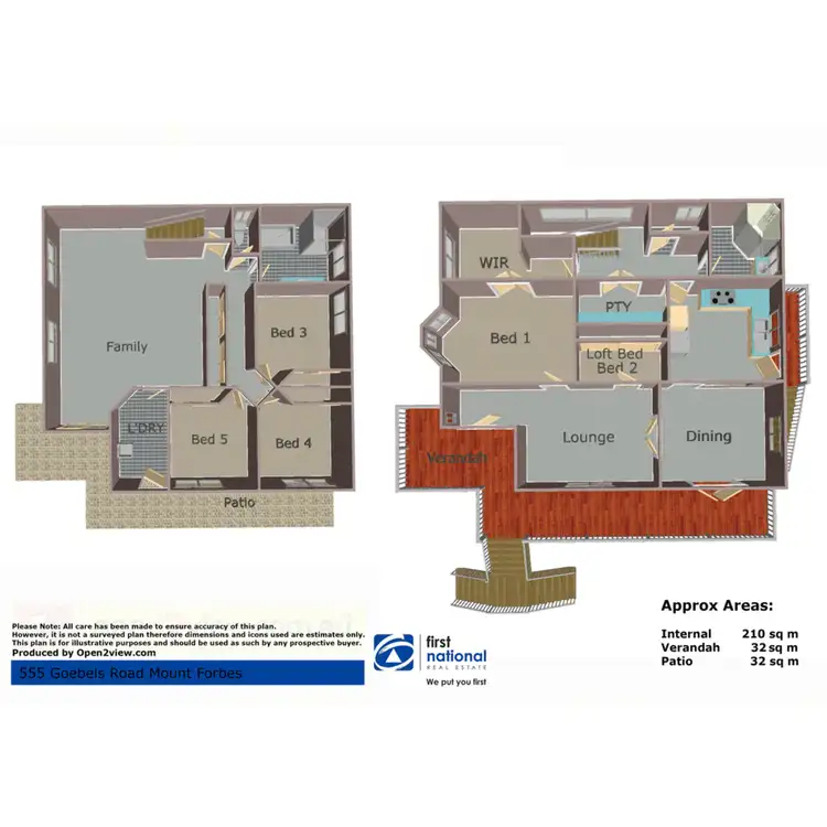 Floorplan of Homely house listing, 555 Goebels Road, Mount Forbes QLD 4340