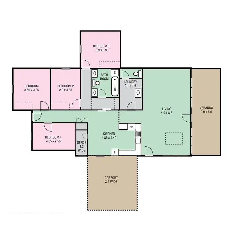 Floorplan of Homely house listing, 7 Elsinore Street, Colac VIC 3250