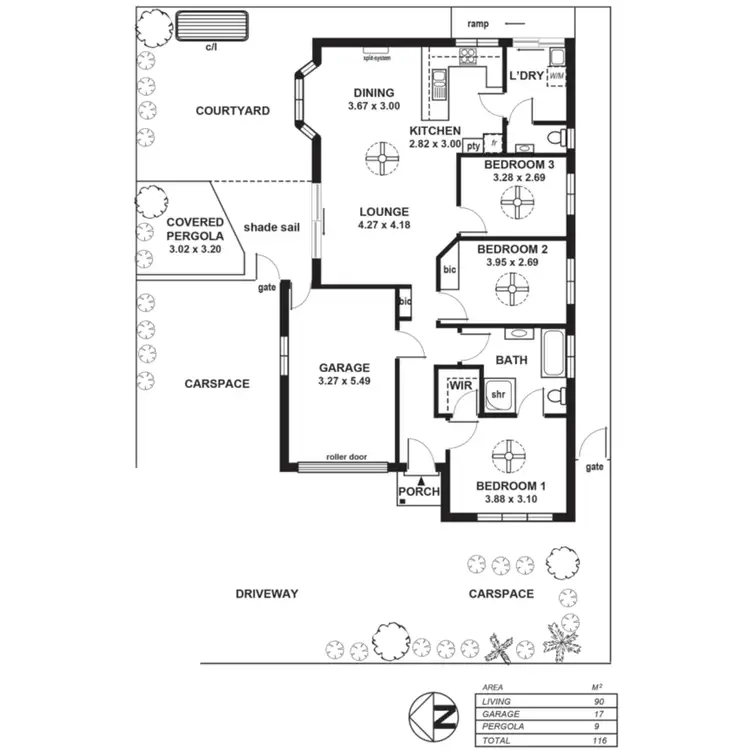 Floorplan of Homely unit listing, 4/36 Marshall Terrace, Brooklyn Park SA 5032