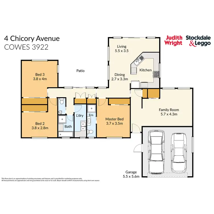 Floorplan of Homely house listing, 4 Chicory Avenue, Cowes VIC 3922