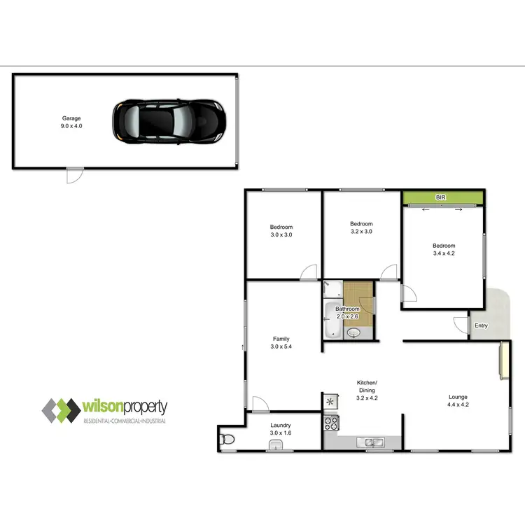 Floorplan of Homely house listing, 5 Bennett Court, Traralgon VIC 3844