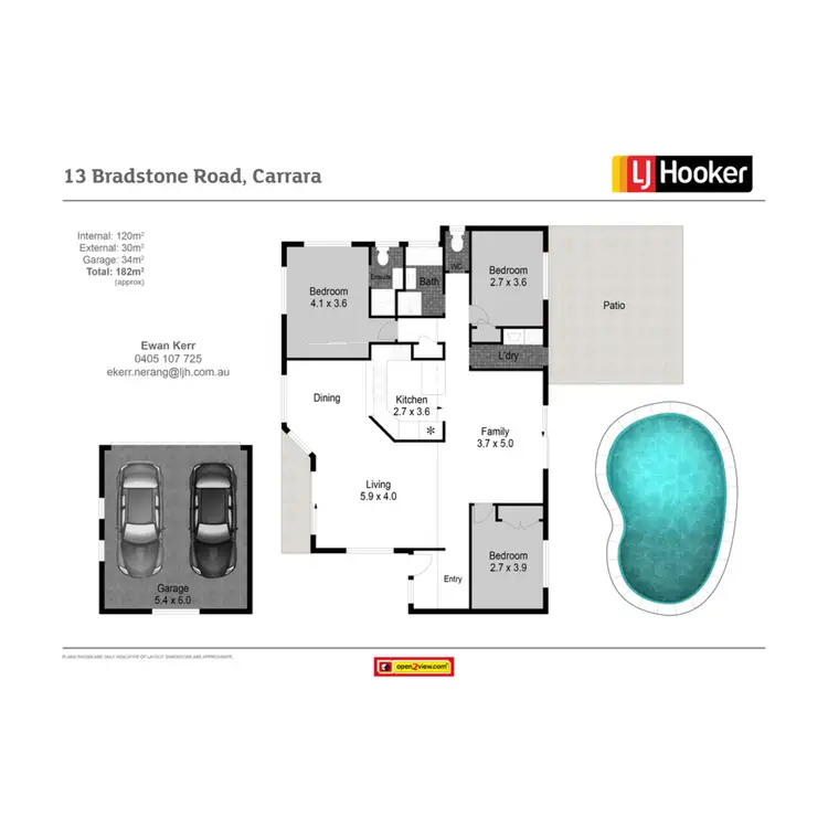 Floorplan of Homely house listing, 13 Bradstone Road, Carrara QLD 4211