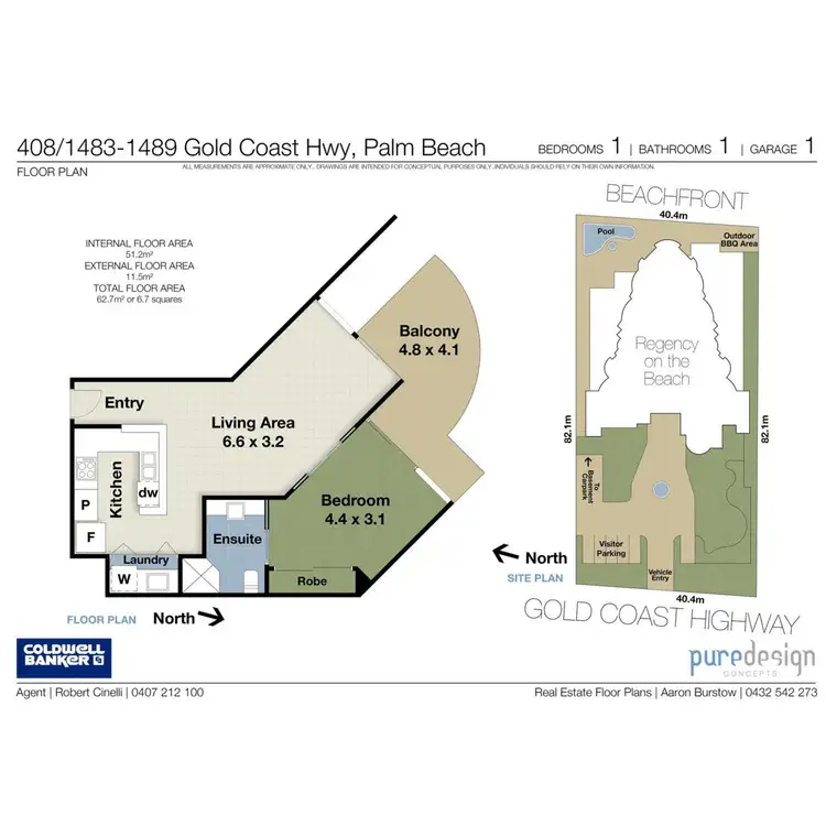 Floorplan of Homely unit listing, 408/1483 Gold Coast Highway, Palm Beach QLD 4221