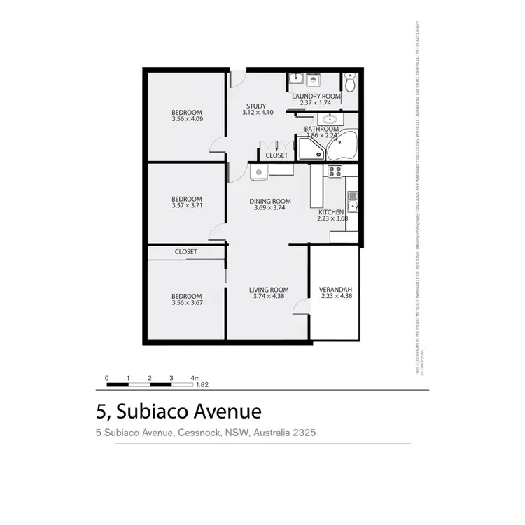 Floorplan of Homely house listing, 5 Subiaco Avenue, Cessnock NSW 2325