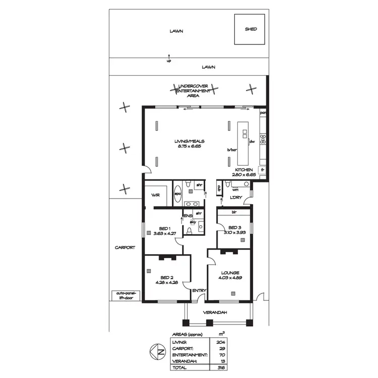 Floorplan of Homely house listing, 16 Corinda Avenue, Kensington Park SA 5068