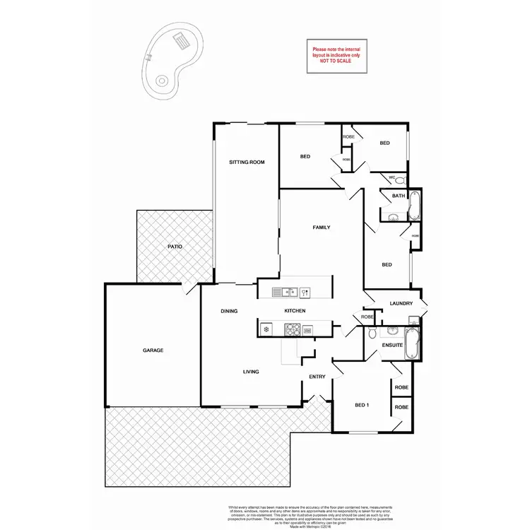 Floorplan of Homely house listing, 31 Liseron Way, Ferndale WA 6148