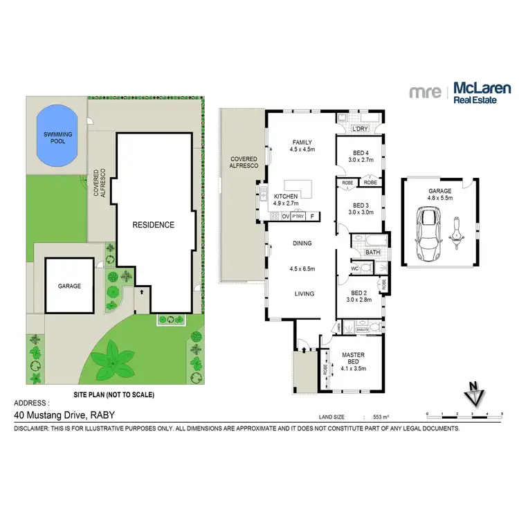 Floorplan of Homely house listing, 40 Mustang Drive, Raby NSW 2566