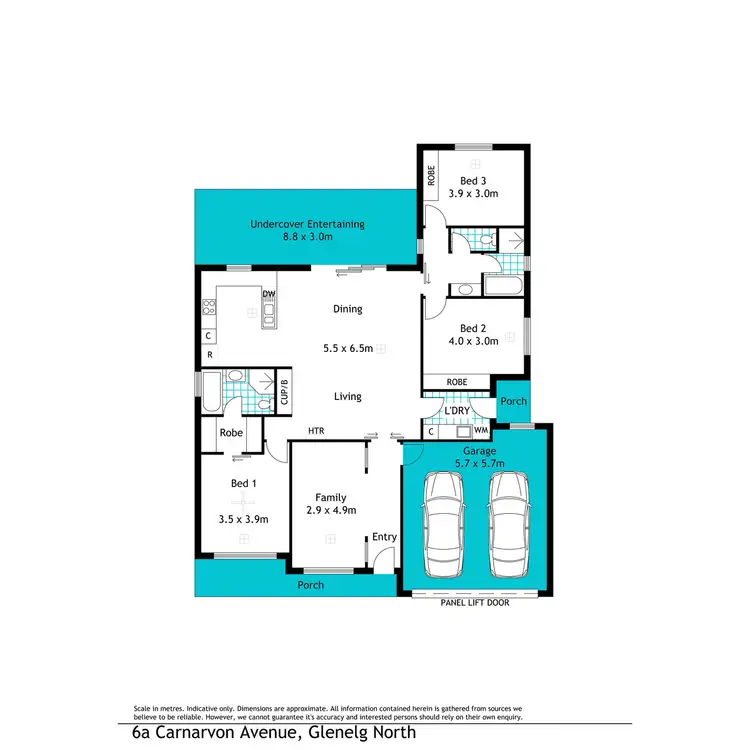 Floorplan of Homely house listing, 6 Carnarvon Avenue, Glenelg North SA 5045
