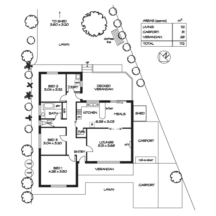 Floorplan of Homely house listing, 21A Rosewood Road, Highbury SA 5089