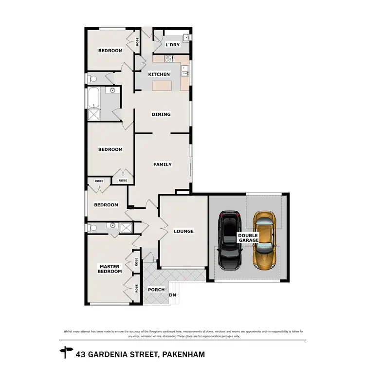Floorplan of Homely house listing, 43 Gardenia Street, Pakenham VIC 3810