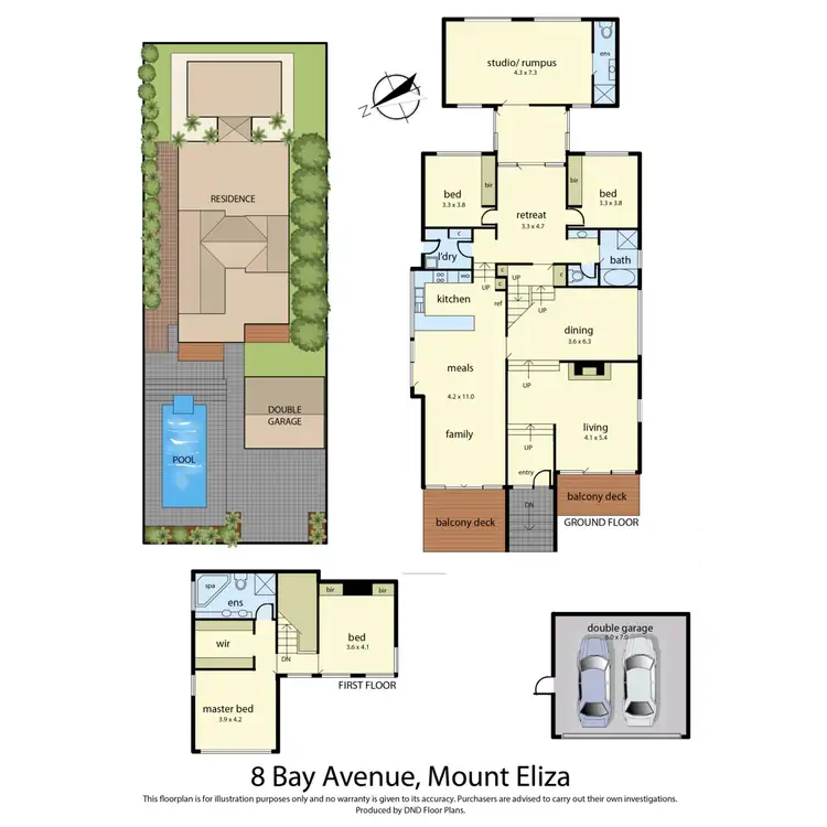 Floorplan of Homely house listing, 8 Bay Avenue, Mount Eliza VIC 3930