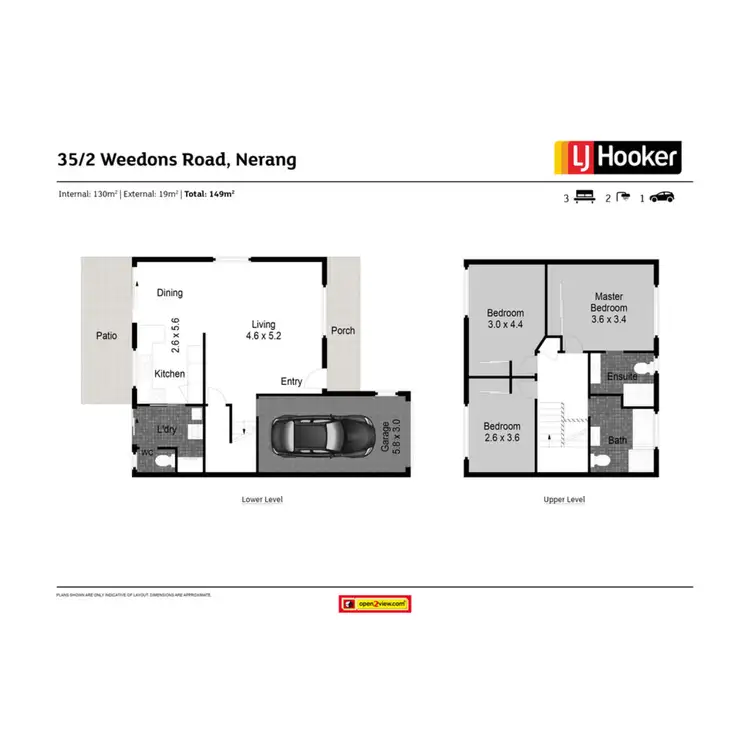 Floorplan of Homely townhouse listing, 35/2 Weedons Road, Nerang QLD 4211