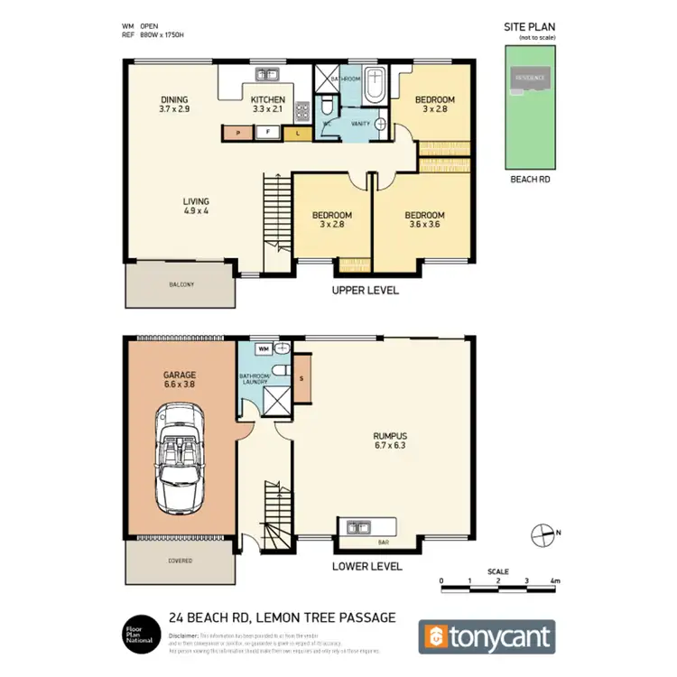 Floorplan of Homely house listing, 24 Beach Road, Lemon Tree Passage NSW 2319