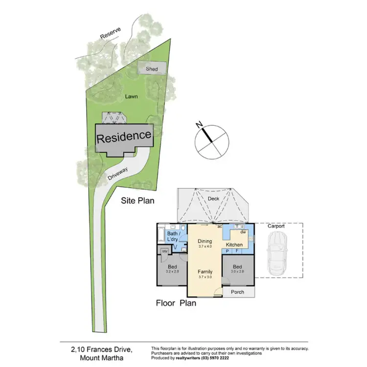 Floorplan of Homely house listing, 2/10 Frances Drive, Mount Martha VIC 3934