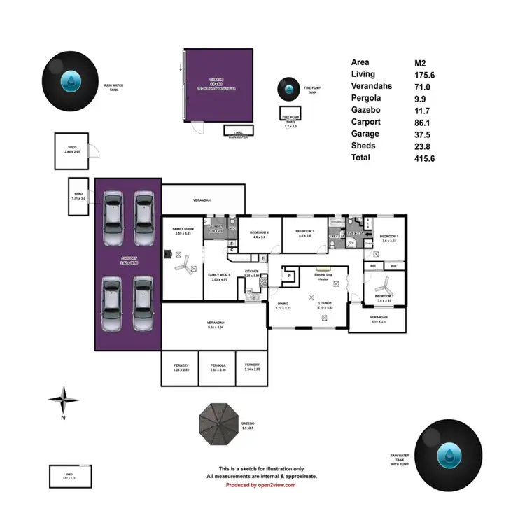Floorplan of Homely rural property listing, 30 Tenafeate Court, One Tree Hill SA 5114