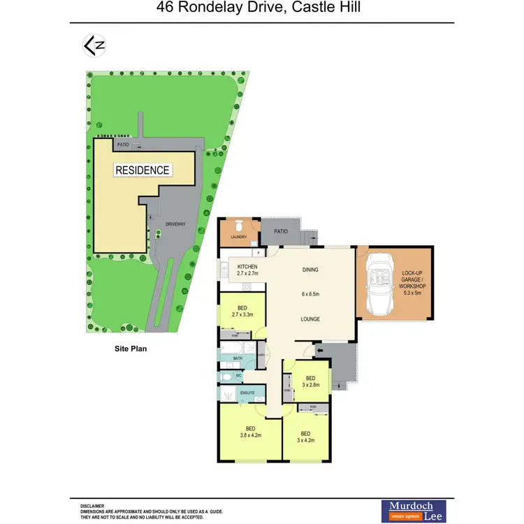 Floorplan of Homely house listing, 46 Rondelay Drive, Castle Hill NSW 2154