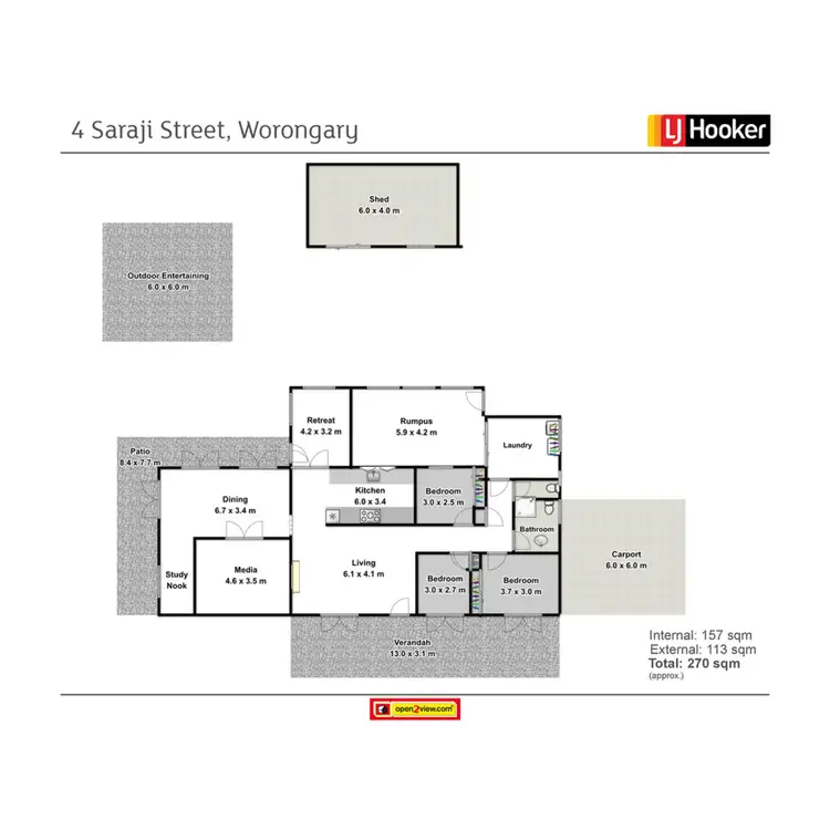 Floorplan of Homely house listing, 4 Saraji Street, Worongary QLD 4213