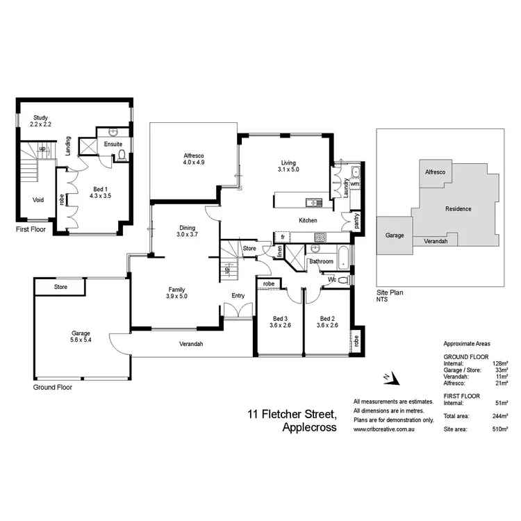Floorplan of Homely house listing, 11 Fletcher Street, Applecross WA 6153