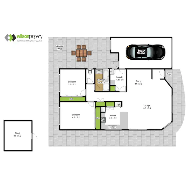 Floorplan of Homely townhouse listing, 2/137 Cross's Road, Traralgon VIC 3844