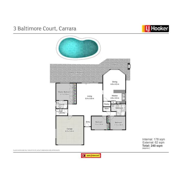 Floorplan of Homely house listing, 3 Baltimore Court, Carrara QLD 4211