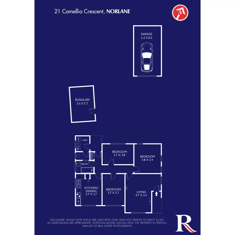 Floorplan of Homely house listing, 21 Camellia Crescent, Norlane VIC 3214
