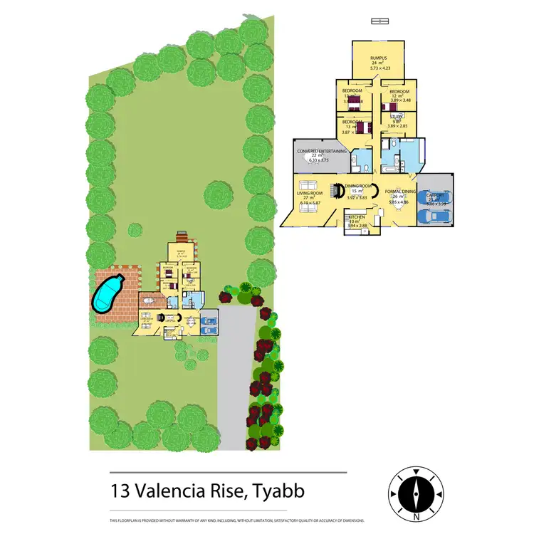 Floorplan of Homely house listing, 13 Valencia Rise, Tyabb VIC 3913