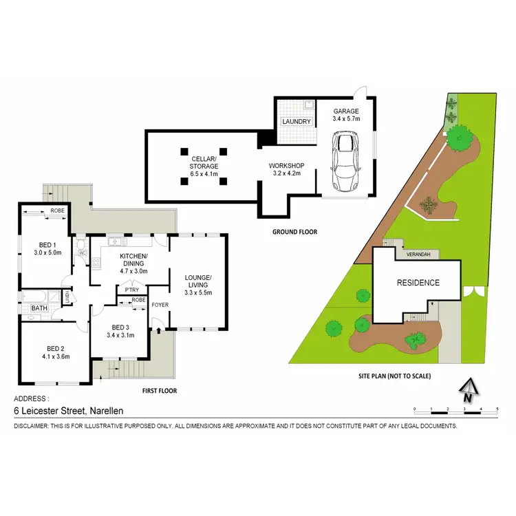 Floorplan of Homely house listing, 6 Leicester Street, Narellan NSW 2567