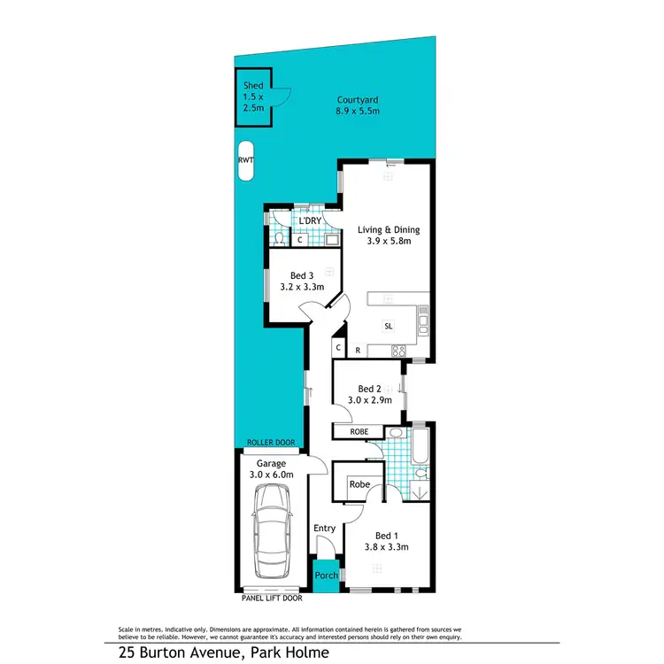 Floorplan of Homely house listing, 25 Burton Avenue, Park Holme SA 5043