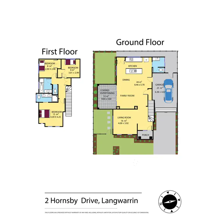 Floorplan of Homely house listing, 2 Hornsby Drive, Langwarrin VIC 3910