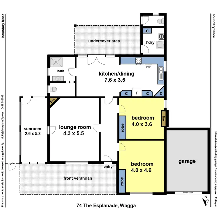 Floorplan of Homely house listing, 74 The Esplanade, Wagga Wagga NSW 2650