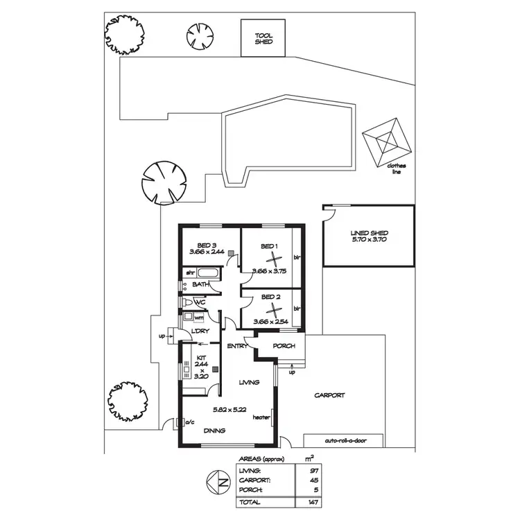 Floorplan of Homely house listing, 28 Barrington Road, Elizabeth Downs SA 5113