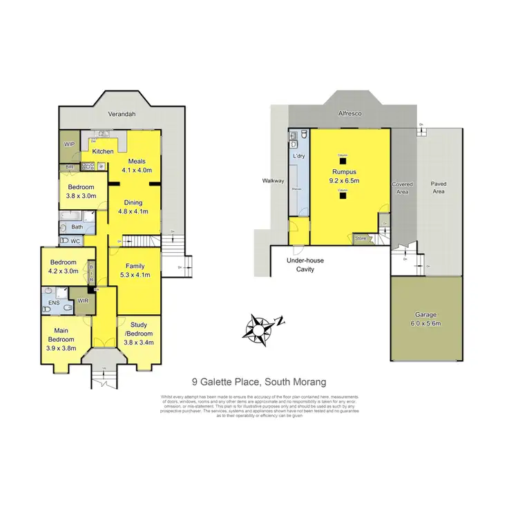 Floorplan of Homely house listing, 9 Galette Place, South Morang VIC 3752