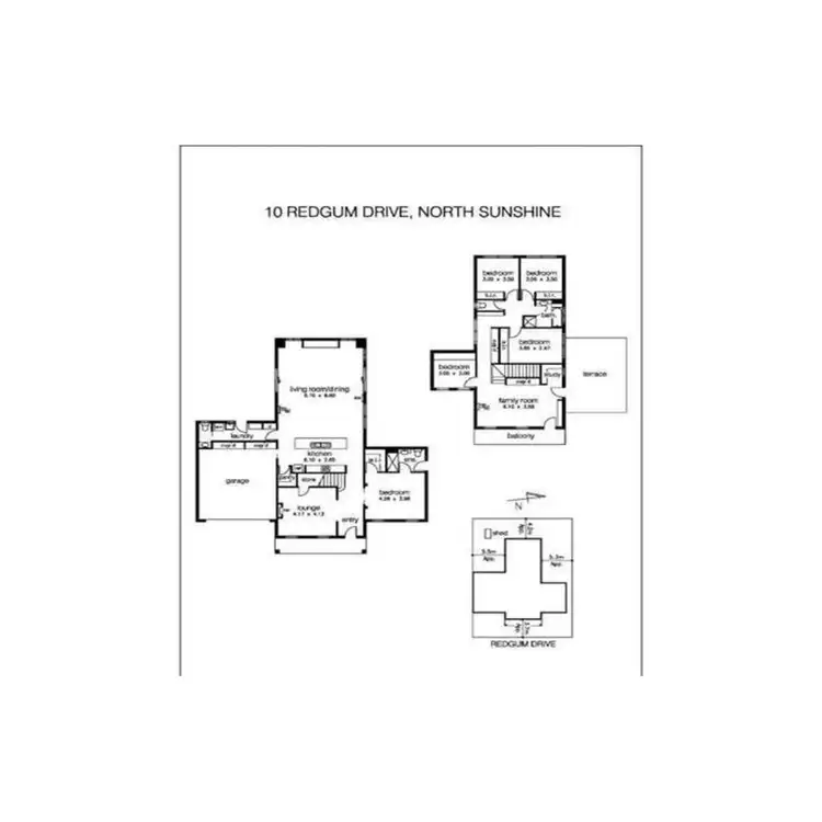 Floorplan of Homely house listing, 10 Redgum Drive, Sunshine North VIC 3020