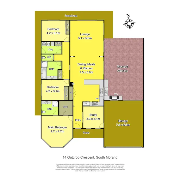 Floorplan of Homely house listing, 14 Outcrop Crescent, South Morang VIC 3752