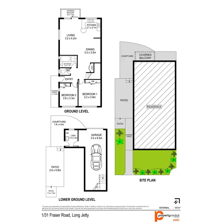 Floorplan of Homely villa listing, 1/31 Fraser Road, Long Jetty NSW 2261