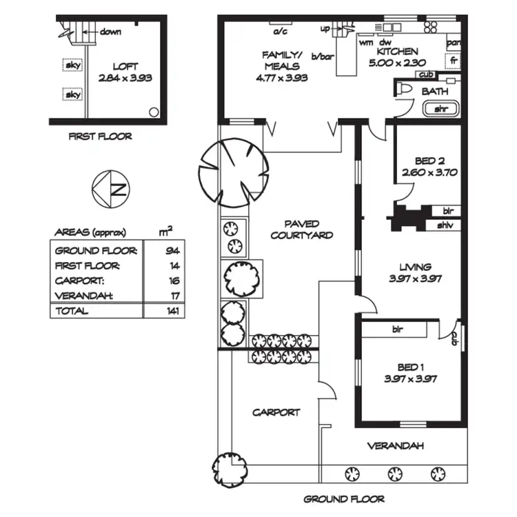 Floorplan of Homely house listing, 3 Gully Street, Hyde Park SA 5061