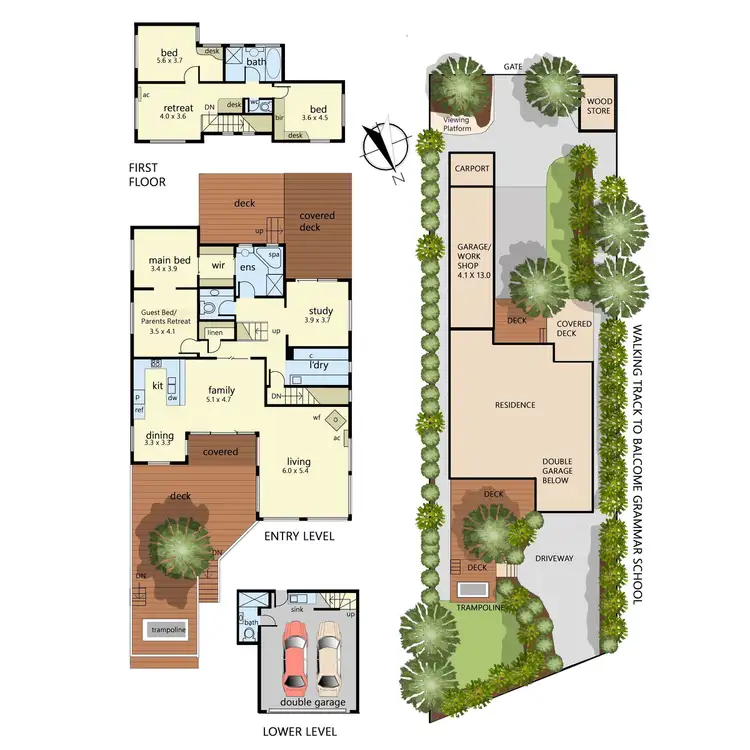 Floorplan of Homely house listing, 35 Cumberland Drive, Mount Martha VIC 3934