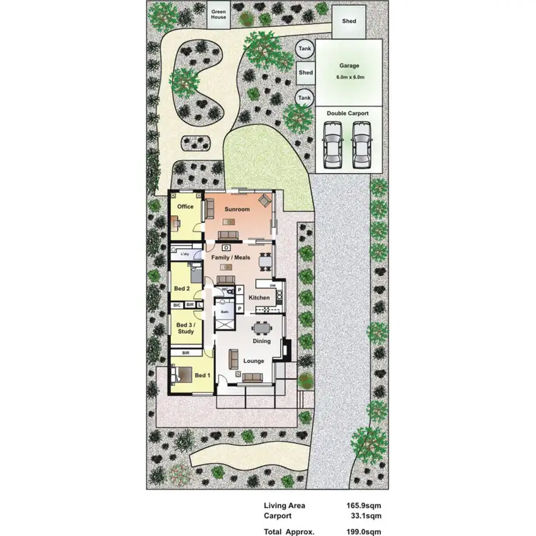 Floorplan of Homely house listing, 18 Fairway Crescent, Mccrae VIC 3938
