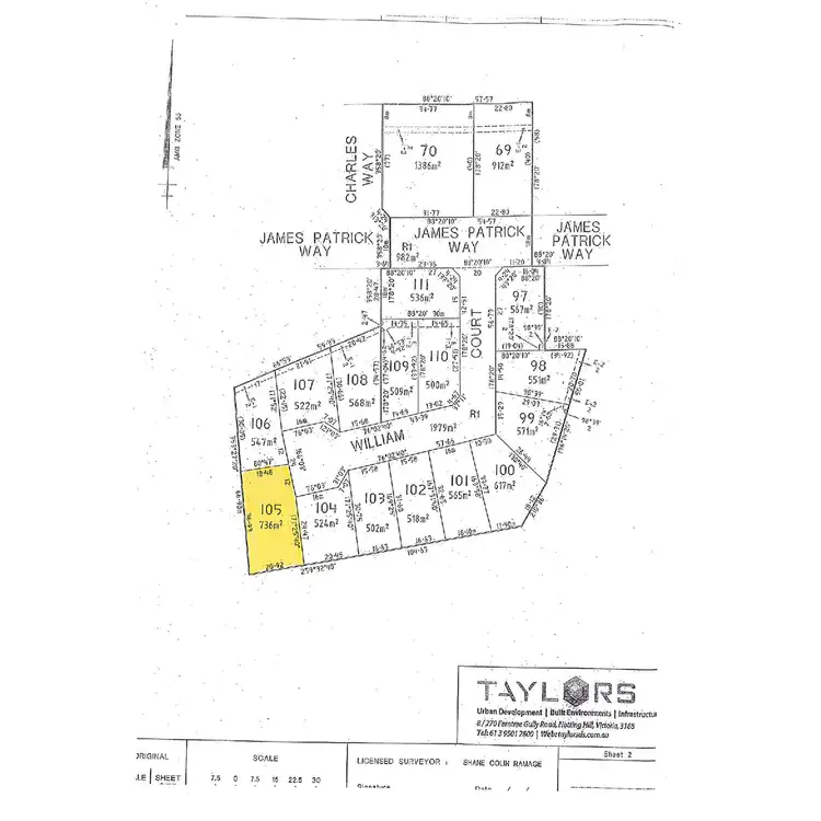 Floorplan of Homely land listing, PARK GRANGE Estate, Lancefield VIC 3435