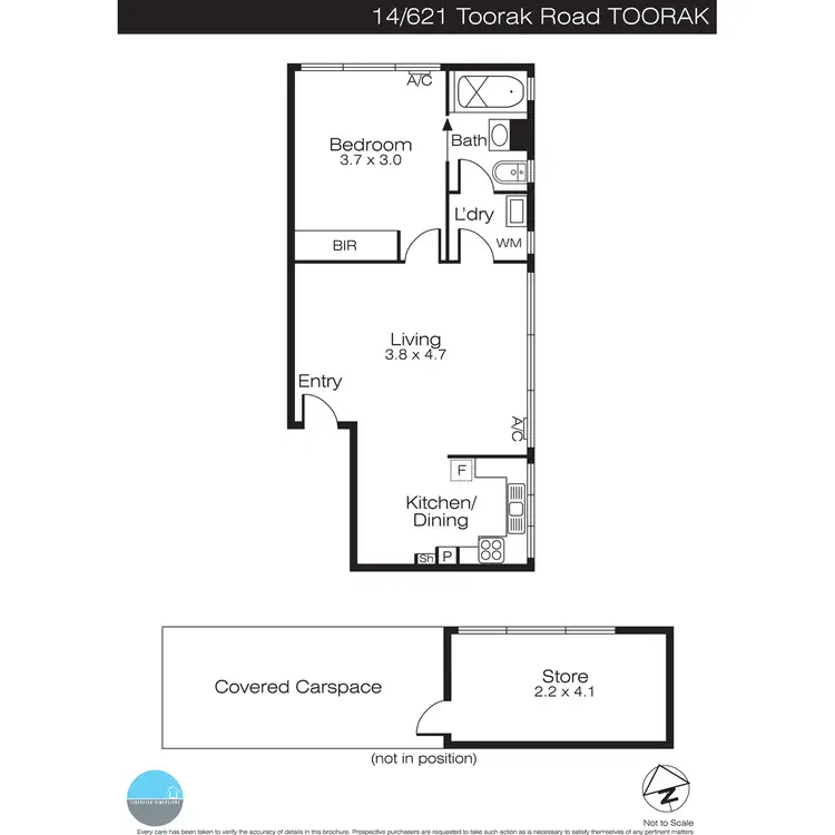 Floorplan of Homely apartment listing, 14/621 Toorak Road, Toorak VIC 3142