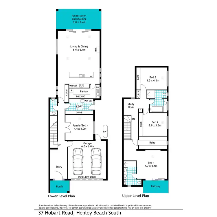 Floorplan of Homely house listing, 37 Hobart Road, Henley Beach South SA 5022