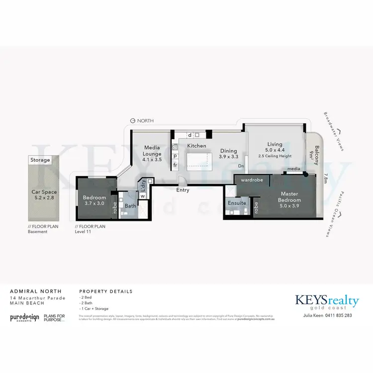 Floorplan of Homely apartment listing, 22/14 Macarthur Parade, Main Beach QLD 4217