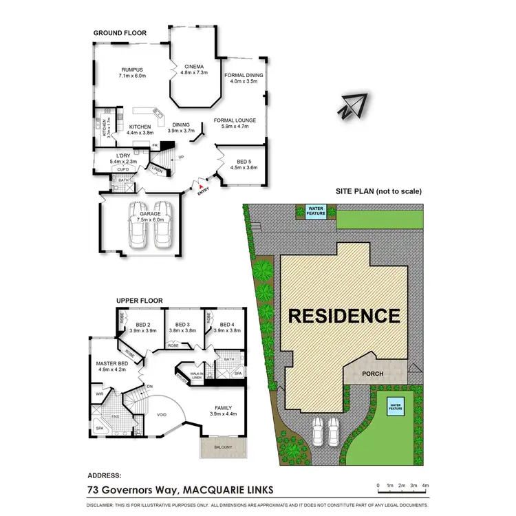 Floorplan of Homely house listing, 73 Governors Way, Macquarie Links NSW 2565