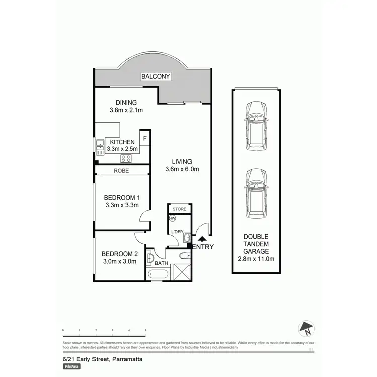 Floorplan of Homely unit listing, 21 - 23 Early Street, Parramatta NSW 2150