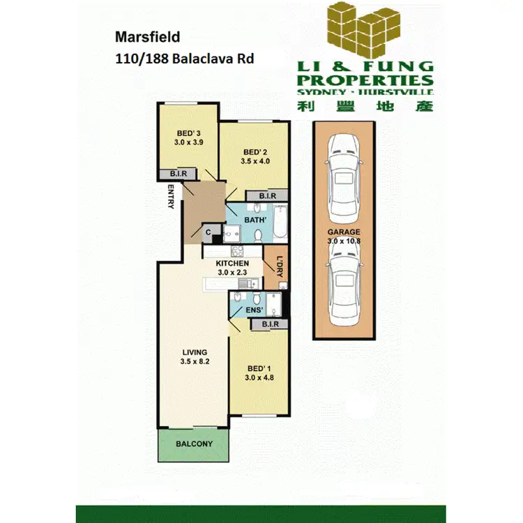 Floorplan of Homely apartment listing, 110 /188 Balaclava Road, Marsfield NSW 2122