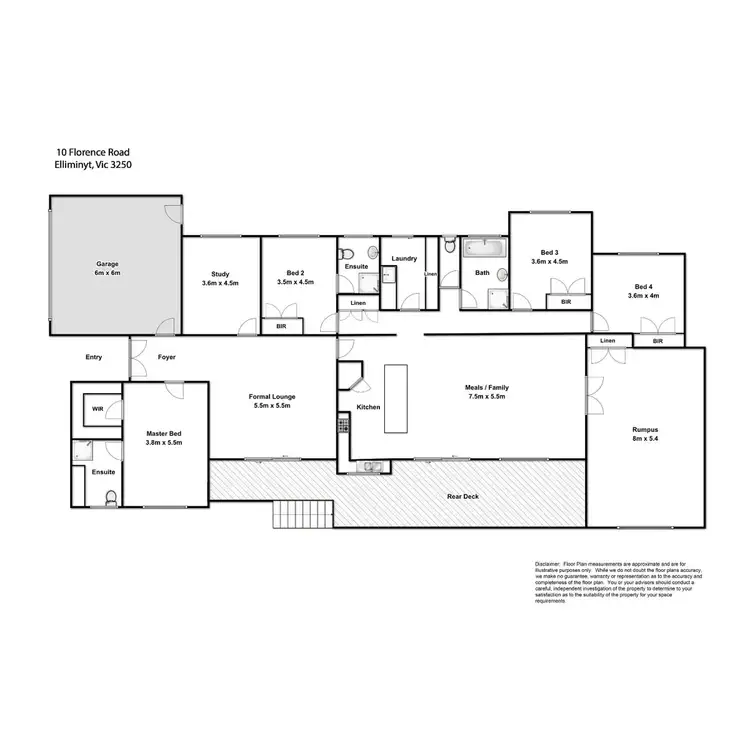 Floorplan of Homely rural property listing, 10 Florence Road, Elliminyt VIC 3250