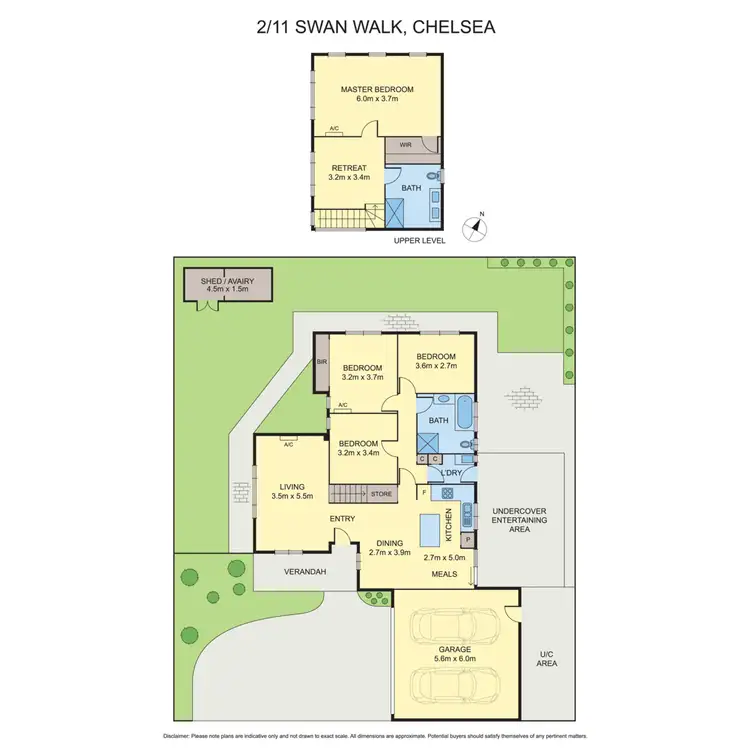 Floorplan of Homely townhouse listing, 2/11 Swan Walk, Chelsea VIC 3196