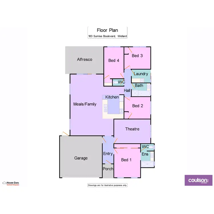Floorplan of Homely house listing, 183 Sunrise Boulevard, Wellard WA 6170