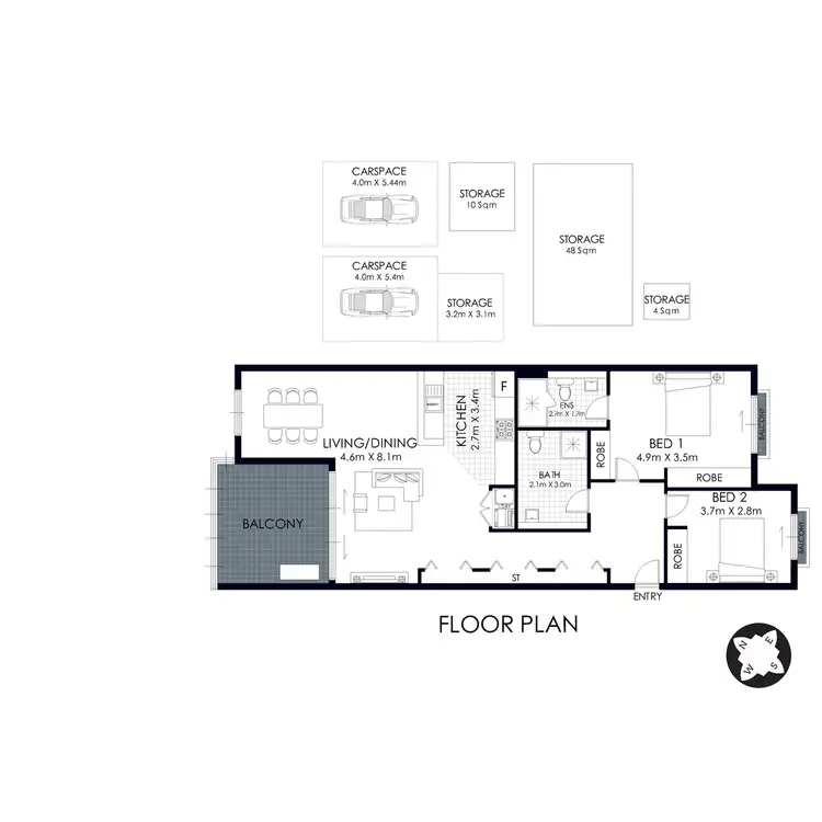 Floorplan of Homely apartment listing, 706/49 Hill Road, Wentworth Point NSW 2127