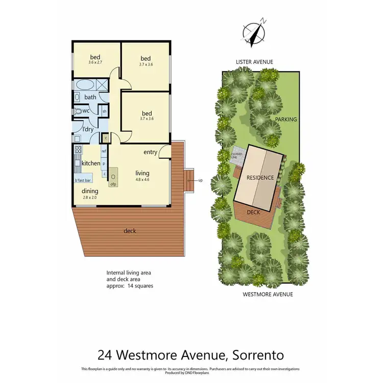 Floorplan of Homely house listing, 24 Westmore Avenue, Sorrento VIC 3943